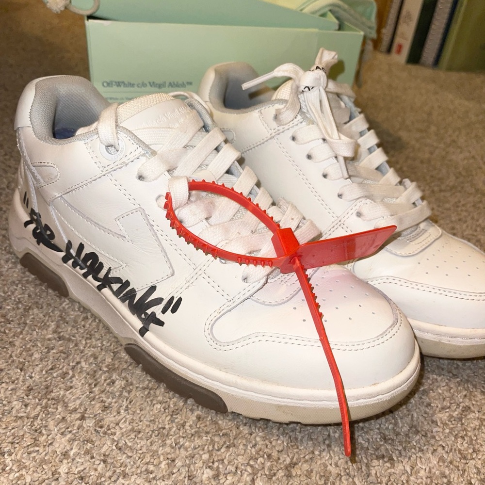 Off White “For Walking Out Of Office” White Black - Picture 3 of 10